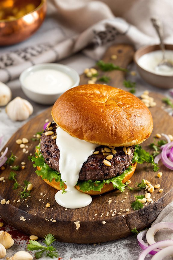 aromatic lamb burger recipe