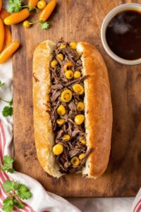 authentic italian beef sandwich