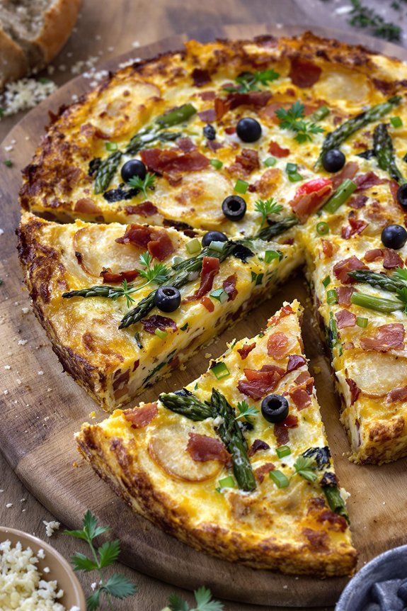 bacon and asparagus frittata