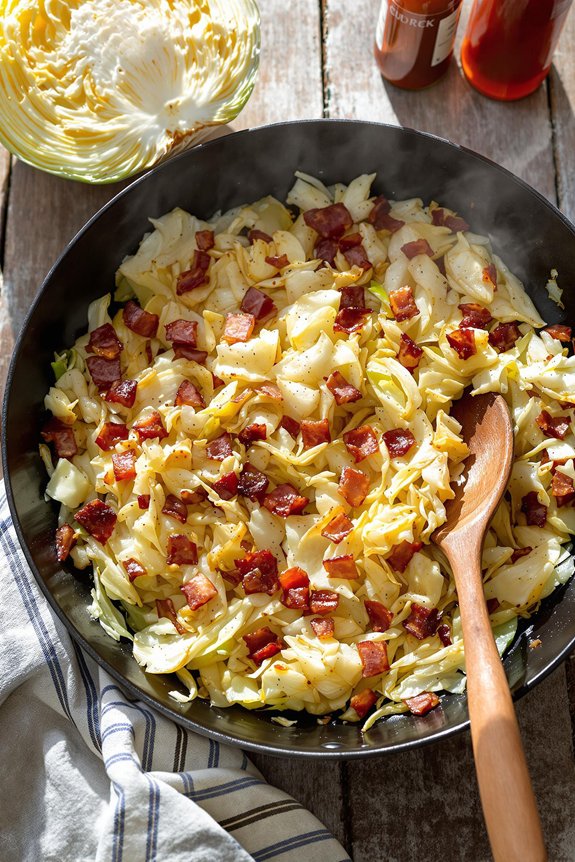 bacon and cabbage dish