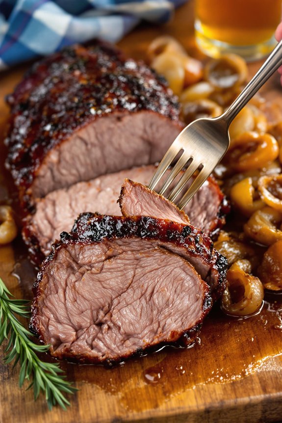 beer braised brisket with onions