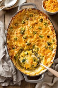 cheesy broccoli casserole recipe