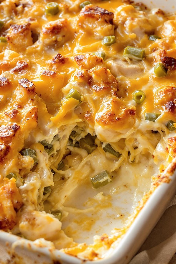 cheesy chicken casserole recipe
