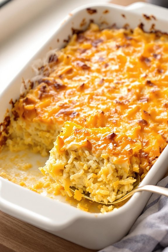 cheesy hashbrown casserole recipe