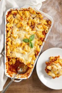 cheesy italian pasta dish