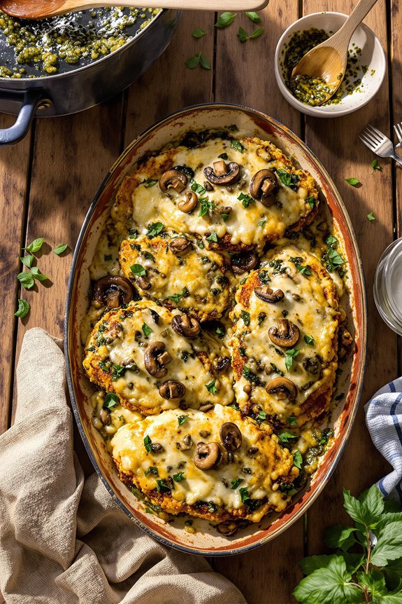 cheesy pesto chicken delight