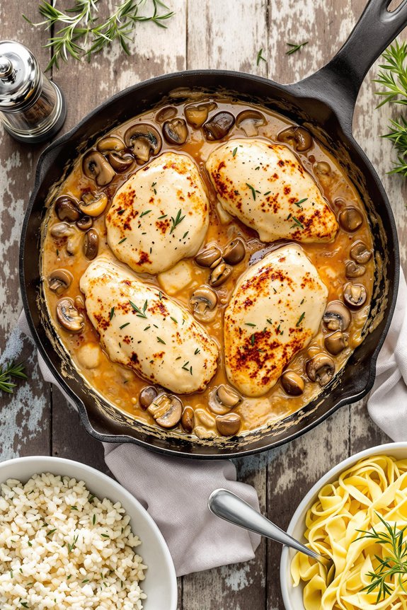 chicken and mushroom dish