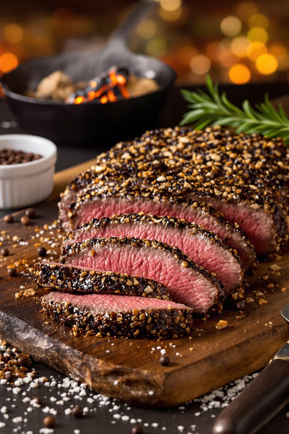 coffee rubbed new york strip