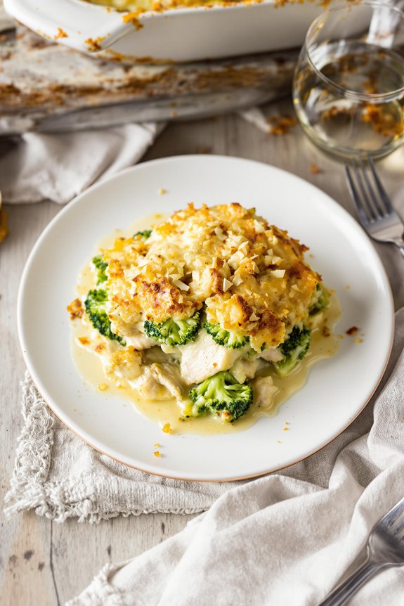 comforting chicken and broccoli casserole