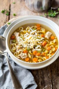 comforting homemade chicken soup