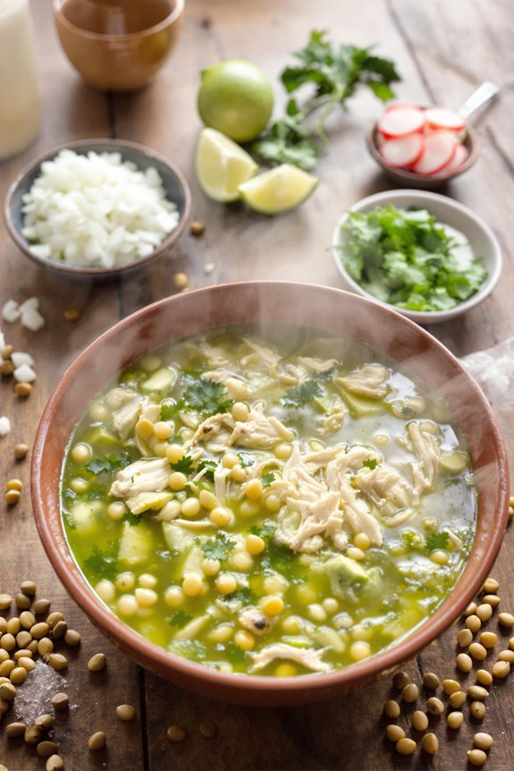 comforting mexican pozole verde