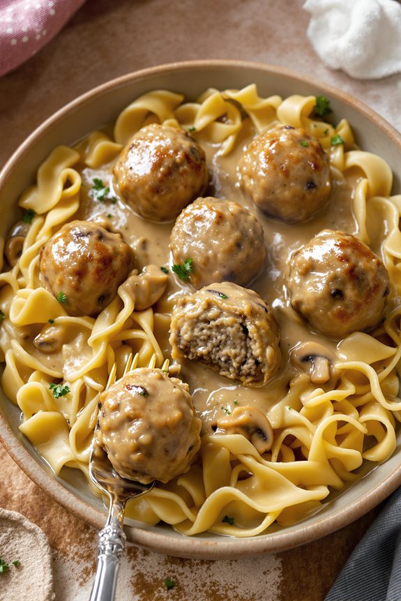 comforting slow cooked meatballs recipe