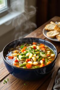 comforting vegetable beef soup