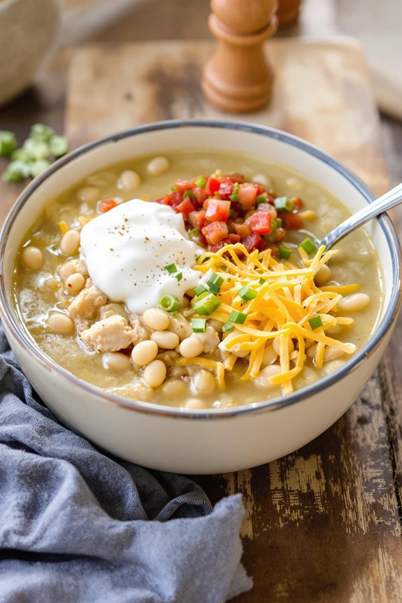 cozy white bean chili