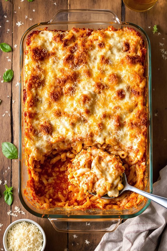 creamy alfredo pasta casserole