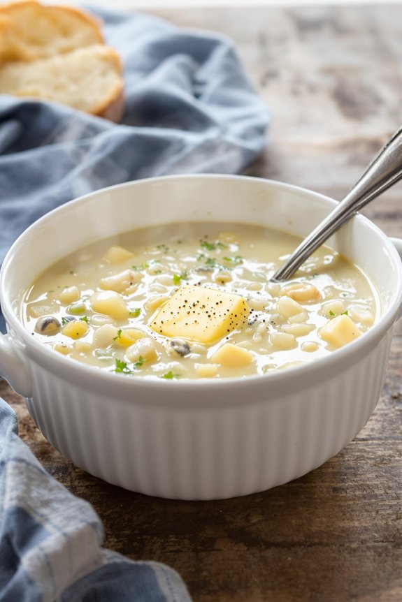 creamy new england clam chowder