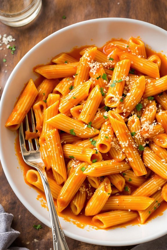 creamy vodka penne pasta