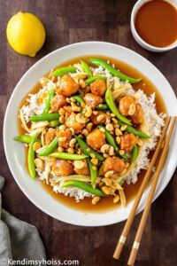 crispy asian cashew chicken