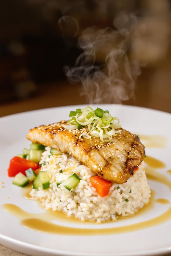 crispy asian sea bass preparation