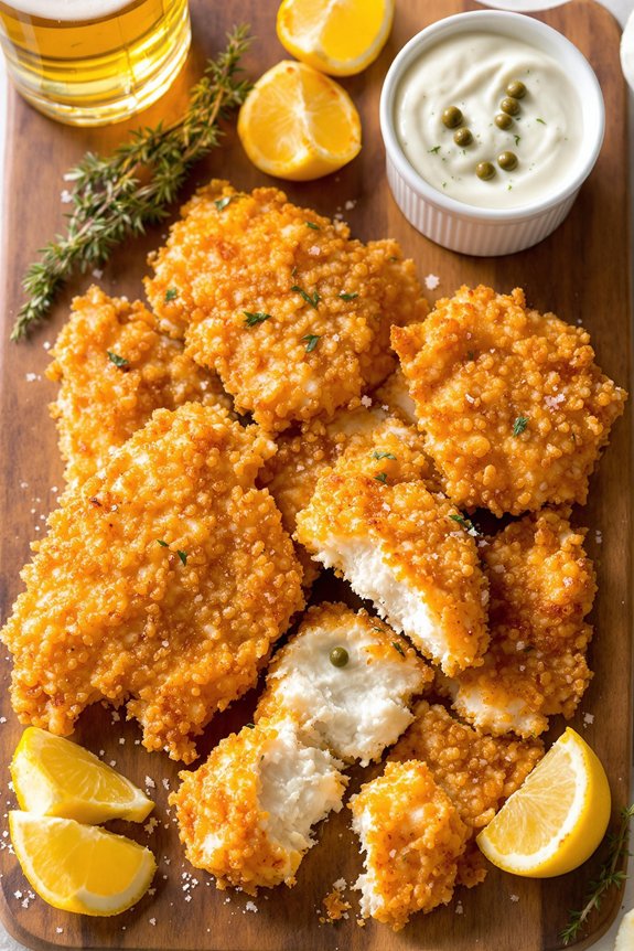 crispy beer battered fish