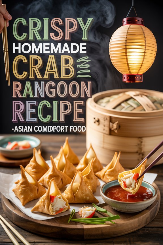 Crispy Homemade Crab Rangoon Recipe - Asian Comfort Food - CoolHomeRecipes