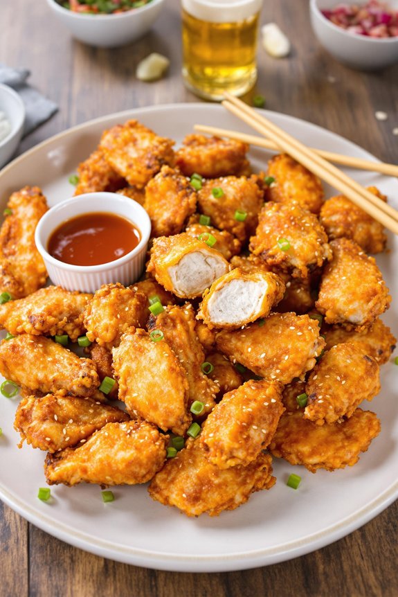 crispy korean chicken wings