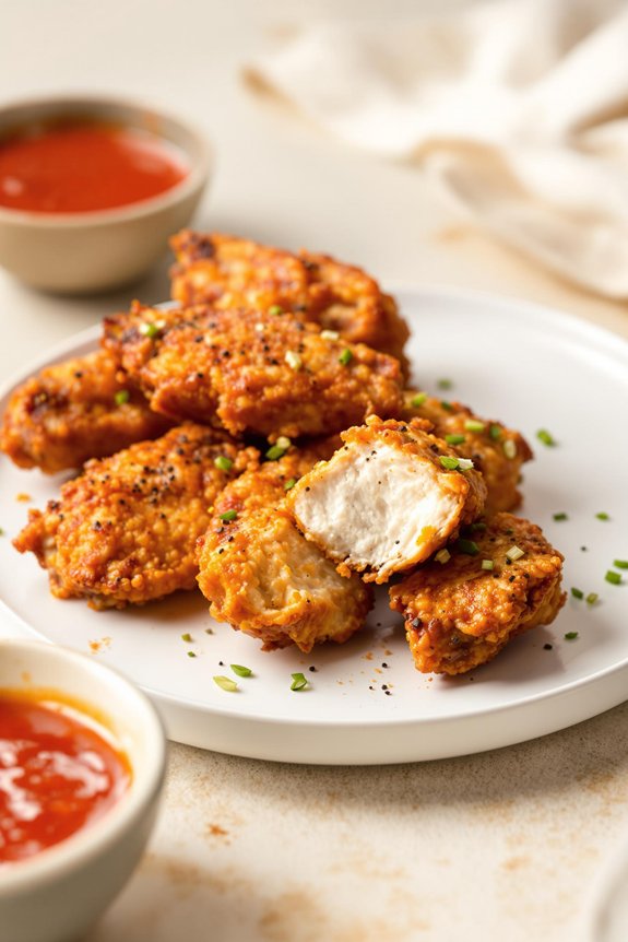 crispy korean fried chicken wings