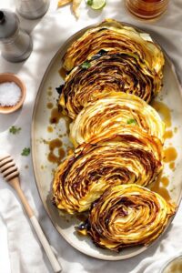 crispy roasted cabbage delight
