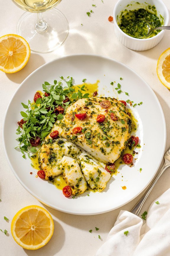 delicious provencal sea bass