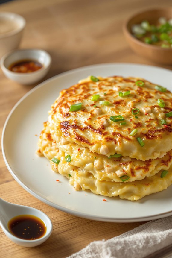 deliciously fluffy chicken pancakes
