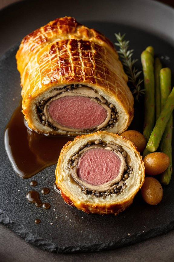 elegant beef pastry dish