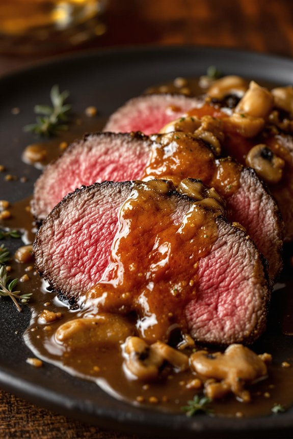 filet mignon with mushroom sauce