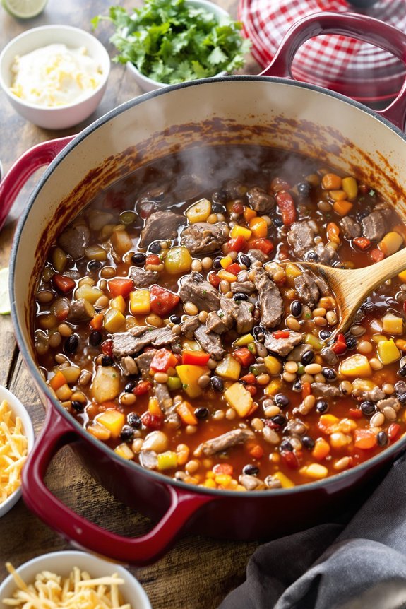 flank steak fajita chili