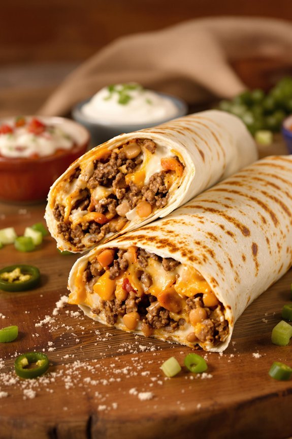 flavorful burrito assembly process
