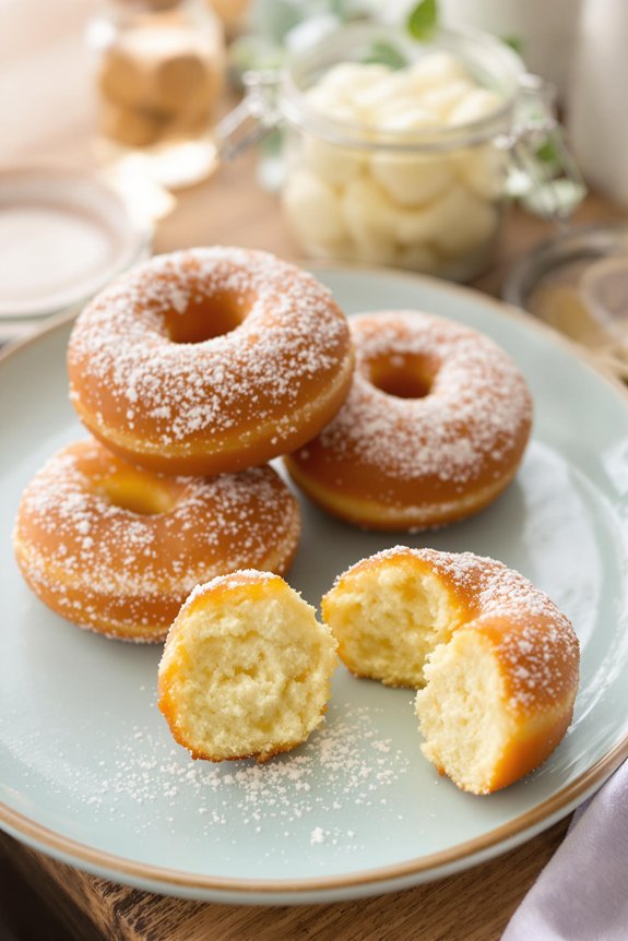 fluffy coconut flour doughnuts