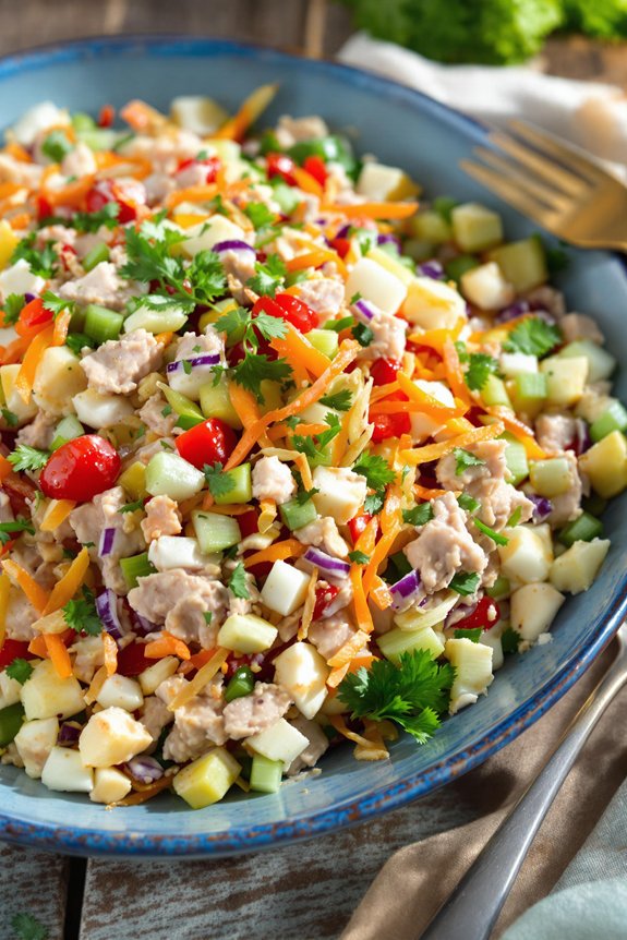fresh mediterranean tuna salad