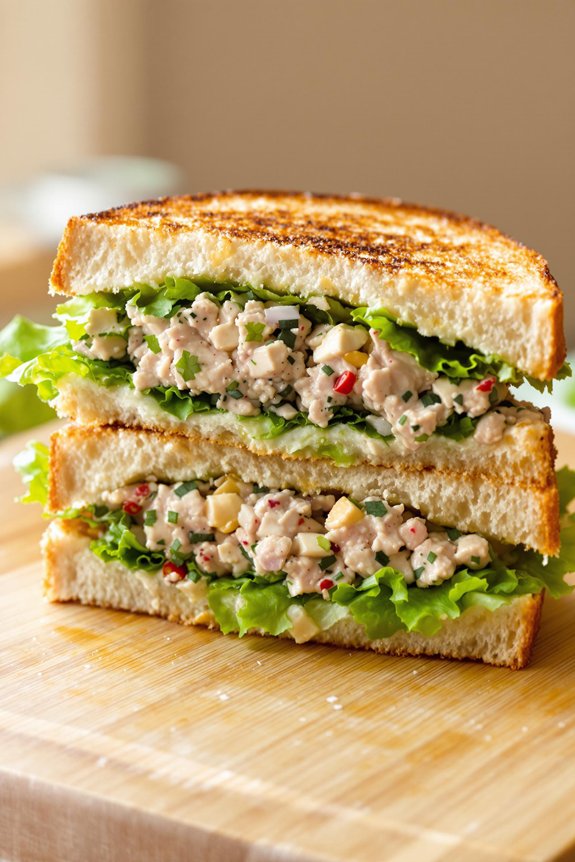 fresh mediterranean tuna sandwich
