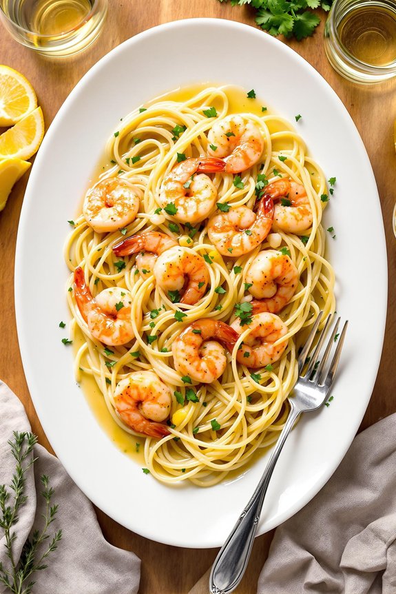 garlic butter shrimp dish