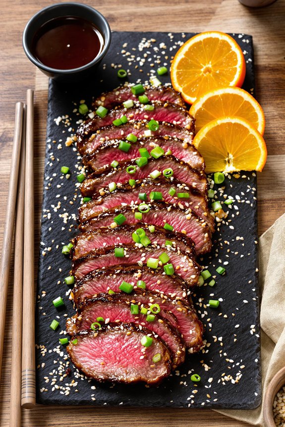 ginger soy steak tips