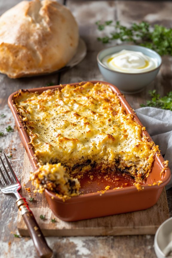greek moussaka comfort food