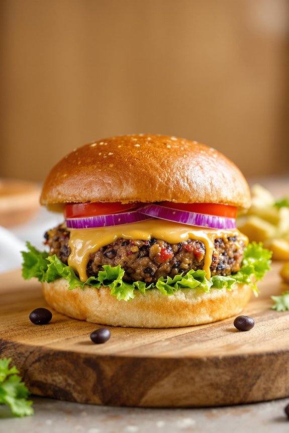 hearty black bean burgers recipe