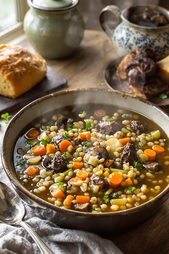 hearty farmhouse beef soup