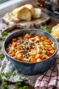 hearty hamburger soup recipe