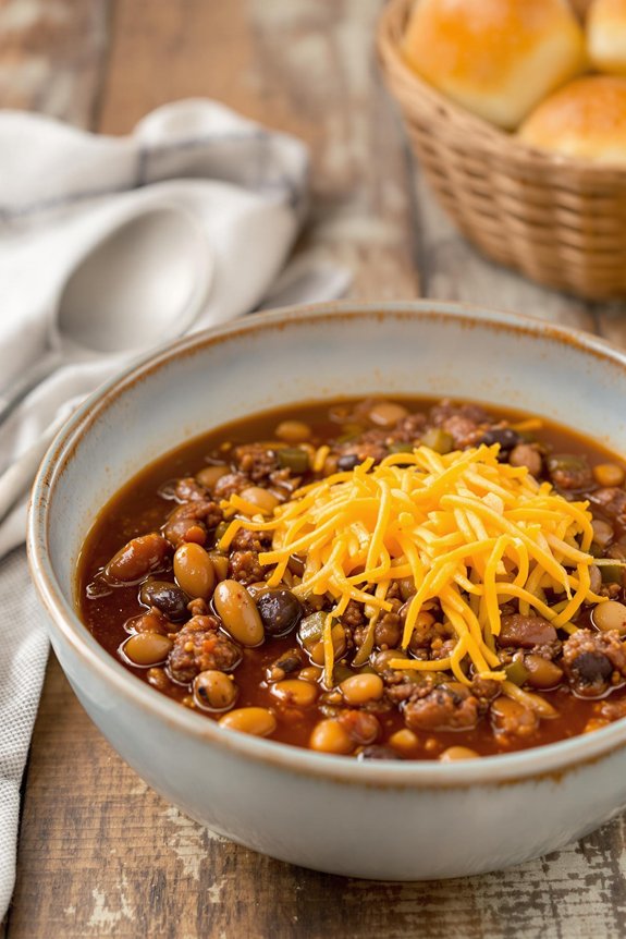 hearty homestyle crockpot chili