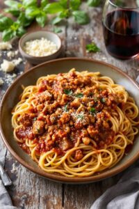hearty two meat spaghetti recipe