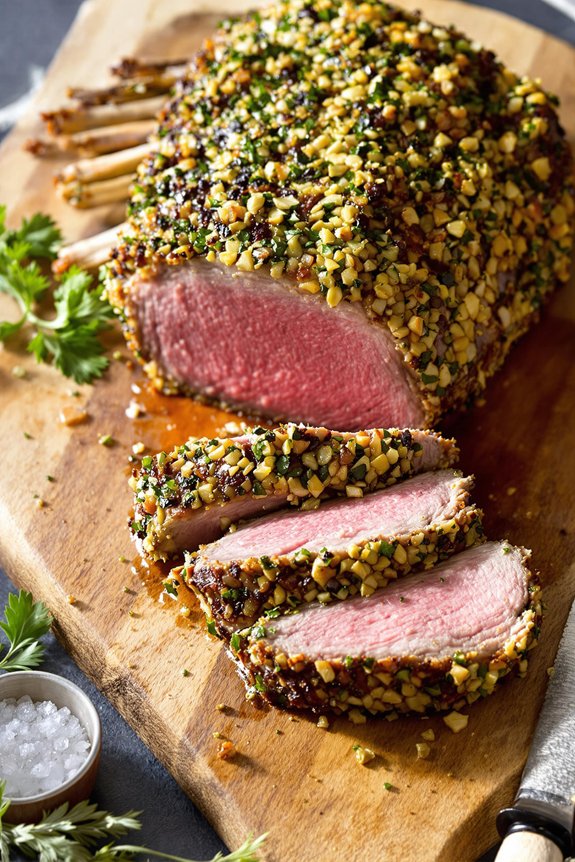 herb crusted rack of lamb