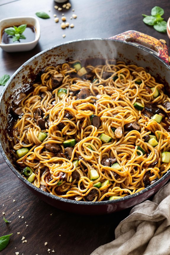 hibachi noodles with vegetables