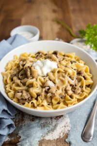 homemade beef stroganoff recipe