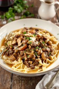 homemade beef stroganoff recipe