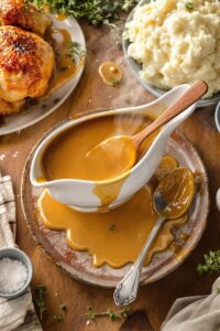 homemade silky chicken gravy
